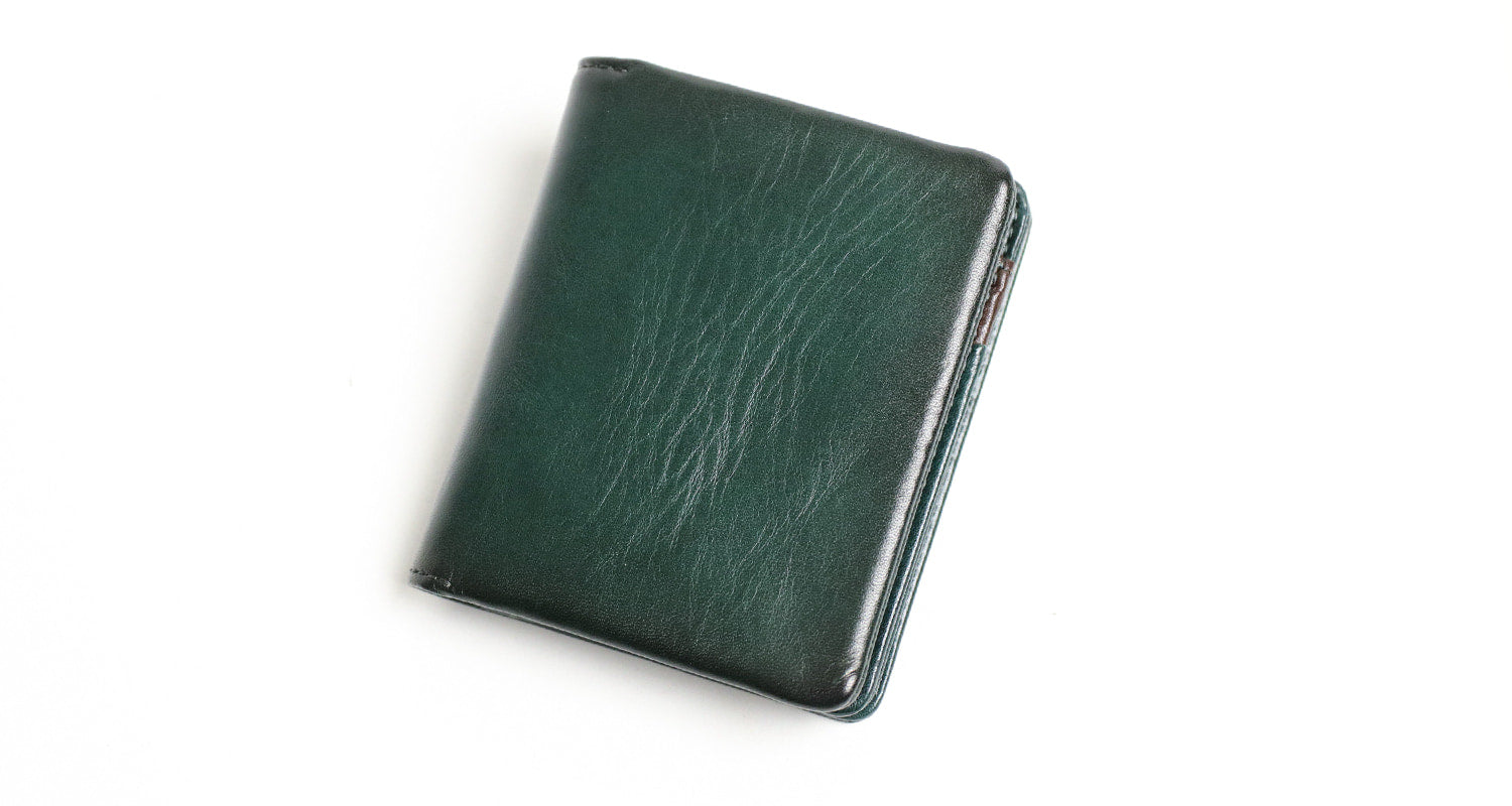 la GALLERIA / Arrosto Antique color long wallet with uneven dyeing and shadow finish