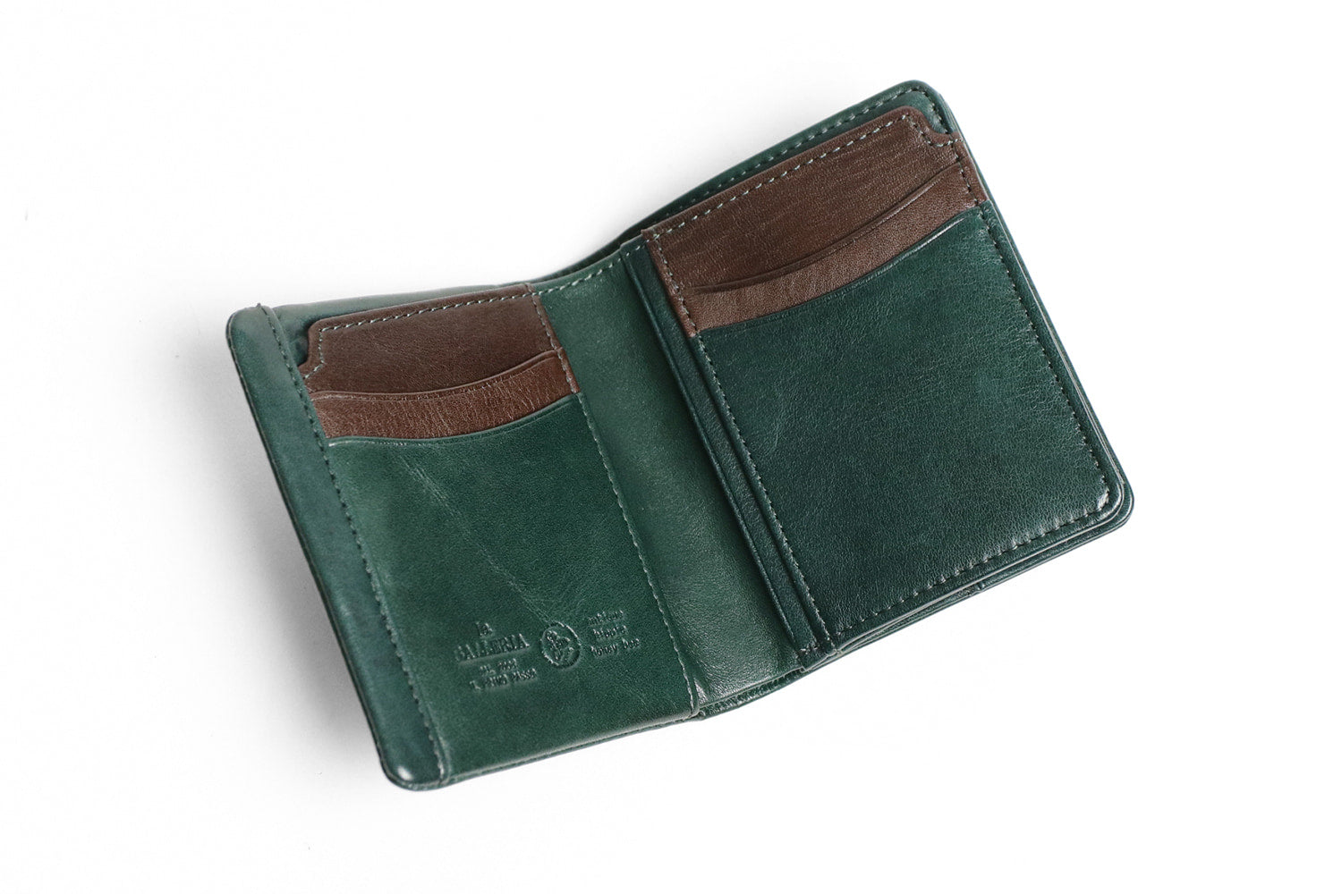 la GALLERIA / Arrosto Antique color long wallet with uneven dyeing and shadow finish