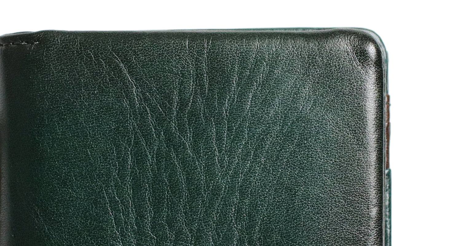 la GALLERIA / Arrosto Antique color long wallet with uneven dyeing and shadow finish