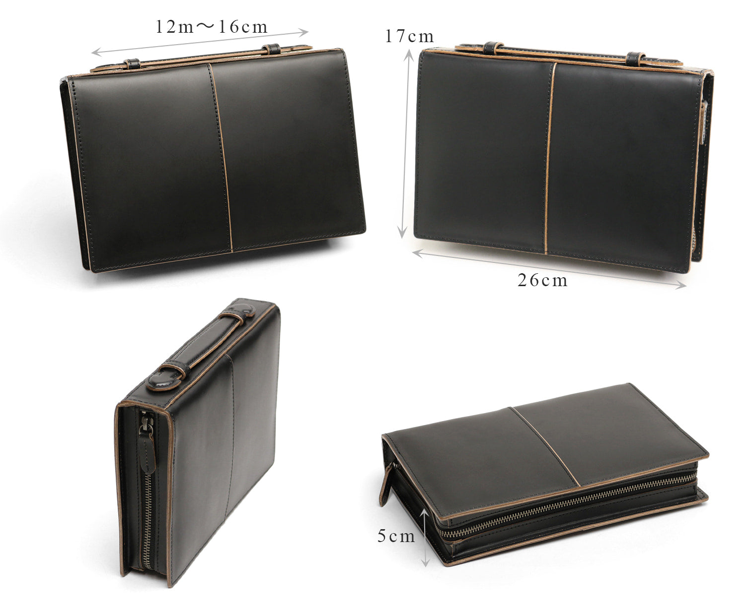 COMPLEX GARDENS / Kotan 由透明牛皮和鞣製玻璃製成的第二個包。令人印象深刻的工藝在細節中閃耀。適用於婚禮、葬禮和其他儀式