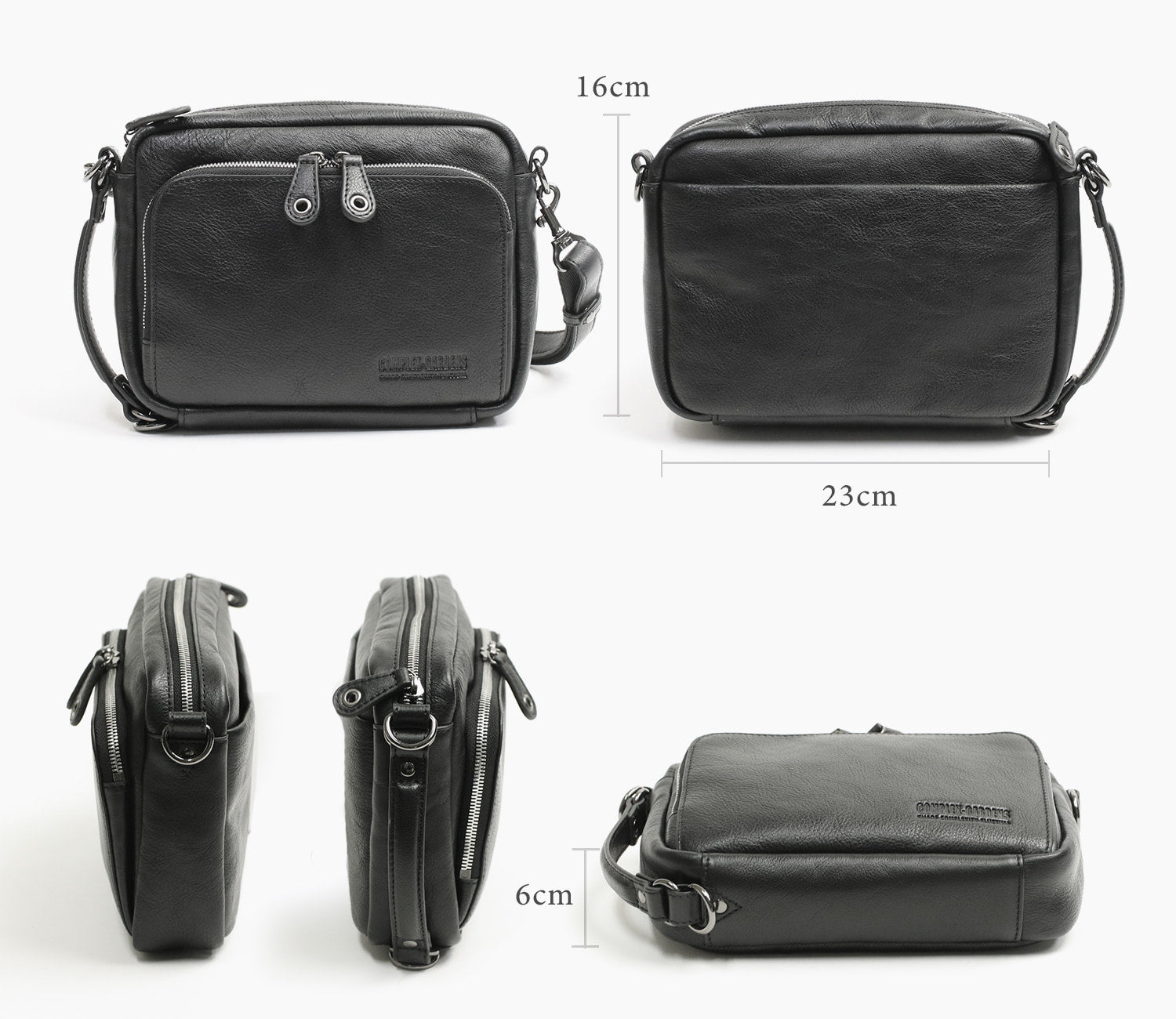 COMPLEX GARDENS / Gigei Soft and lightweight Bangladeshi kip all-leather 2-way shoulder bag S that can also be used as a vertical shoulder bag