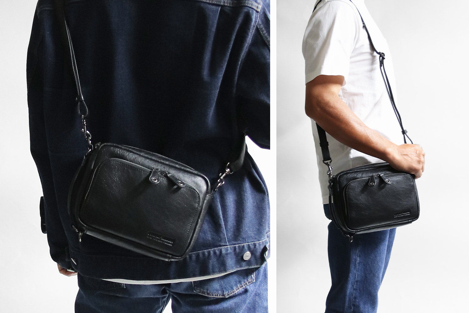 COMPLEX GARDENS / Gigei Soft and lightweight Bangladeshi kip all-leather 2-way shoulder bag S that can also be used as a vertical shoulder bag