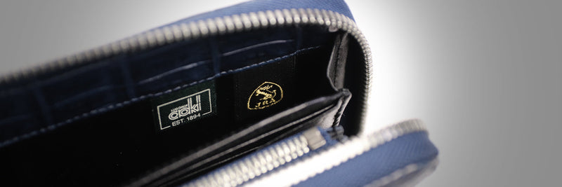 Luggage AOKI 1894 / Matt Crocodile 気品が漂うナイルクロコの 美しいラウンドファスナー長財布
