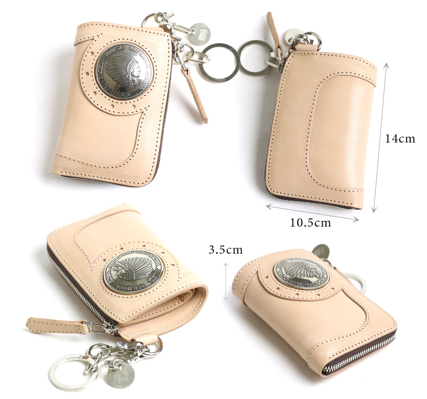 REDMOON / BAREBACK L-zip MIDDLE WALLET