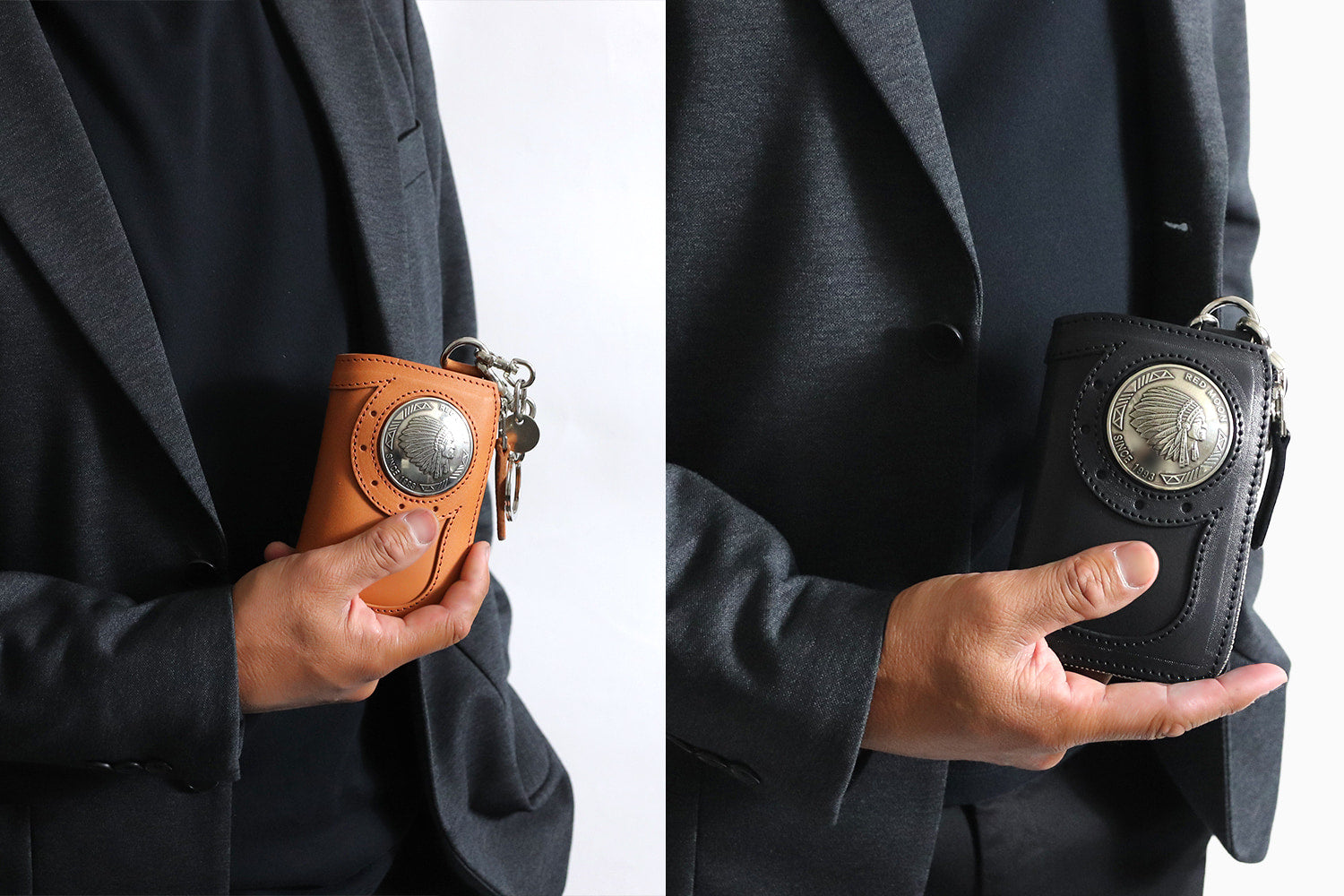 REDMOON / BAREBACK L-zip MIDDLE WALLET