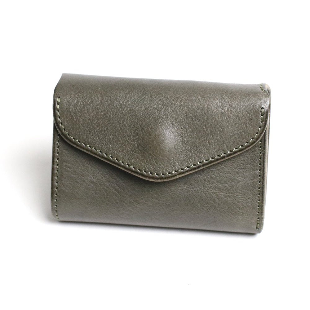 CRAMP / Ikenohata Ginzaten Italian shrink leather with a rich expression. Compact card case sized wallet 