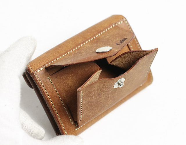 池之端銀革店 Crampコンパクトウォレット　プエブロレザーレザー CRAMP / 池之端銀革店 劇的なエイジングを楽しめるプエブロレザー