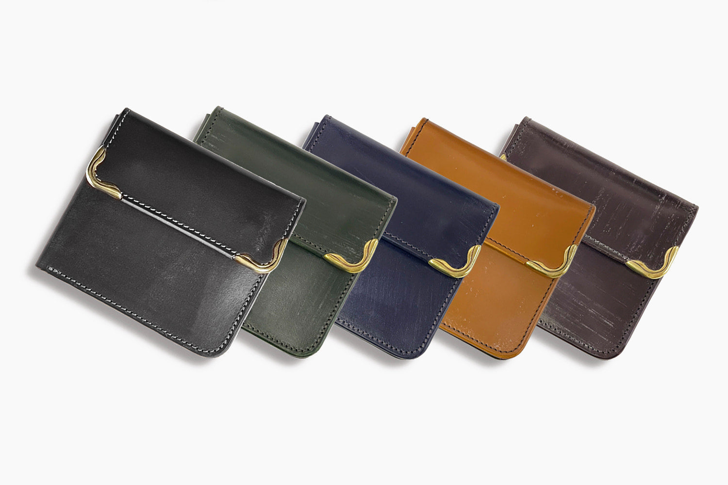 [Reservations for arrival in late March] CRAMP / Ikenohata Ginzaten Accented with brass metal fittings on the side. Bifold wallet with large capacity Garcon coin case 