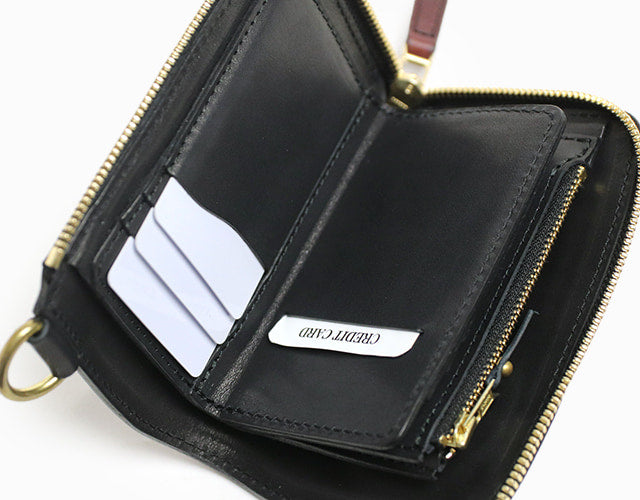 REDMOON / ホーウィン（HORWEEN）クロムエクセルレザー BAREBACK L-zip MIDDLE WALLET