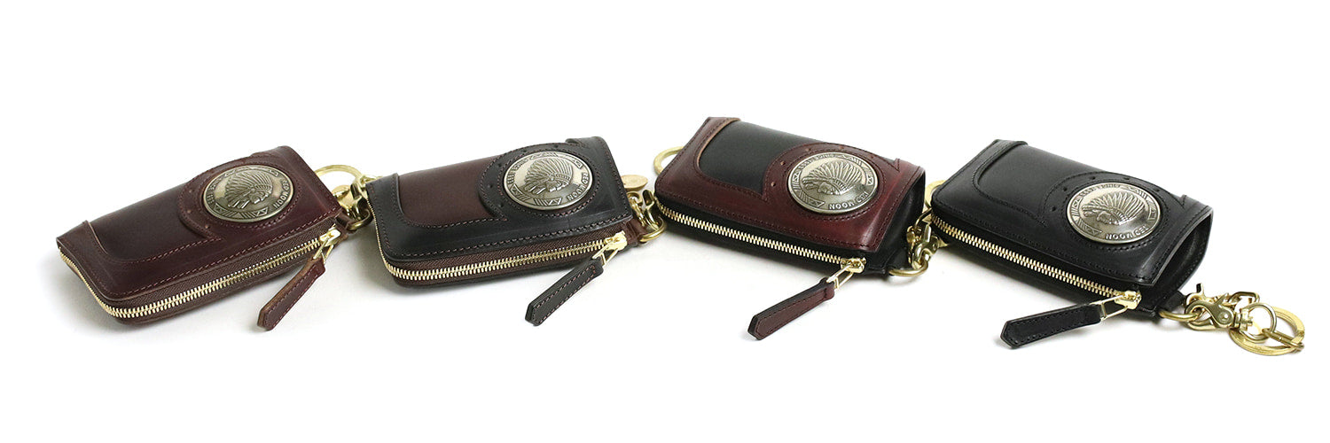 REDMOON / ホーウィン（HORWEEN）クロムエクセルレザー BAREBACK L-zip MIDDLE WALLET