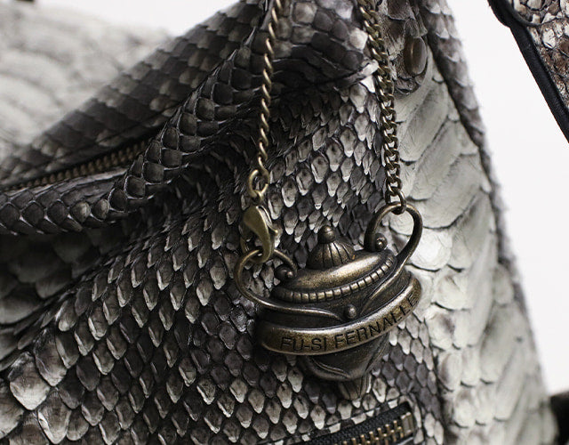 FU-SI FERNALLE / GB PYTHON collection Beautiful diamond python 3way bag