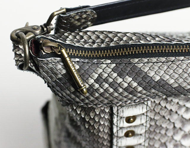FU-SI FERNALLE / GB PYTHON collection Beautiful diamond python 3way bag