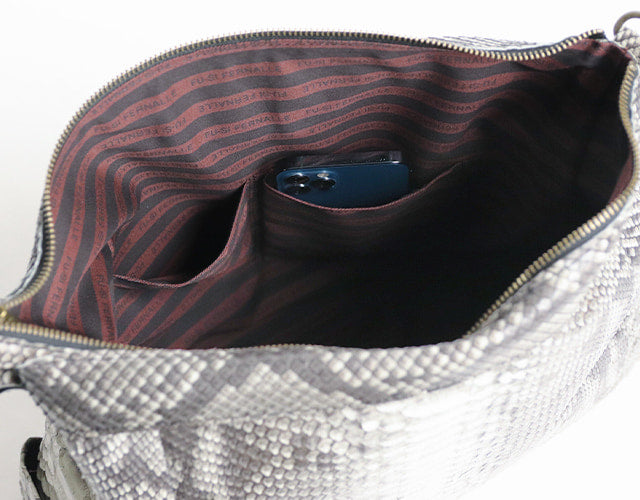 FU-SI FERNALLE / GB PYTHON collection Beautiful diamond python 3way bag