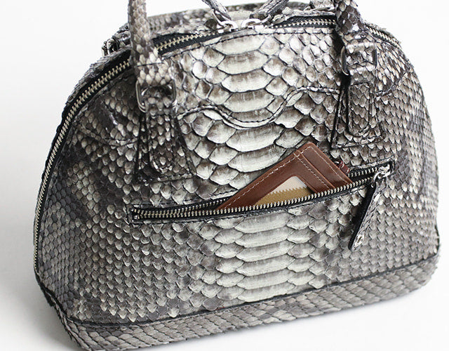FU-SI FERNALLE / GB PYTHON collection Beautiful diamond python 2-way bag