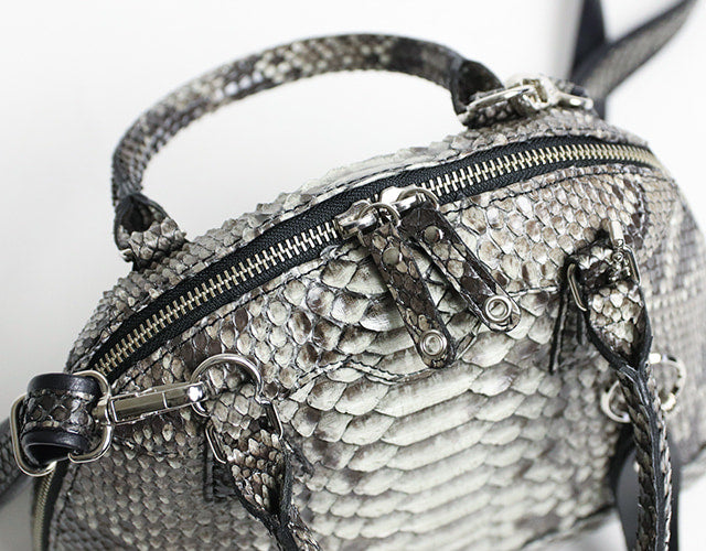 FU-SI FERNALLE / GB PYTHON collection Beautiful diamond python 2-way bag