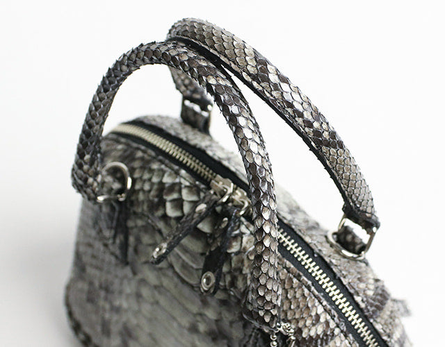 FU-SI FERNALLE / GB PYTHON collection Beautiful diamond python 2-way bag