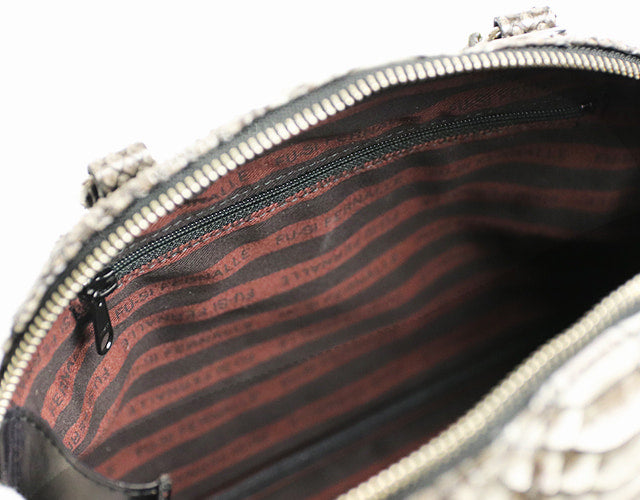 FU-SI FERNALLE / GB PYTHON collection Beautiful diamond python 2-way bag