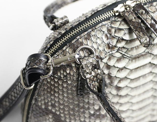 FU-SI FERNALLE / GB PYTHON collection Beautiful diamond python 2-way bag