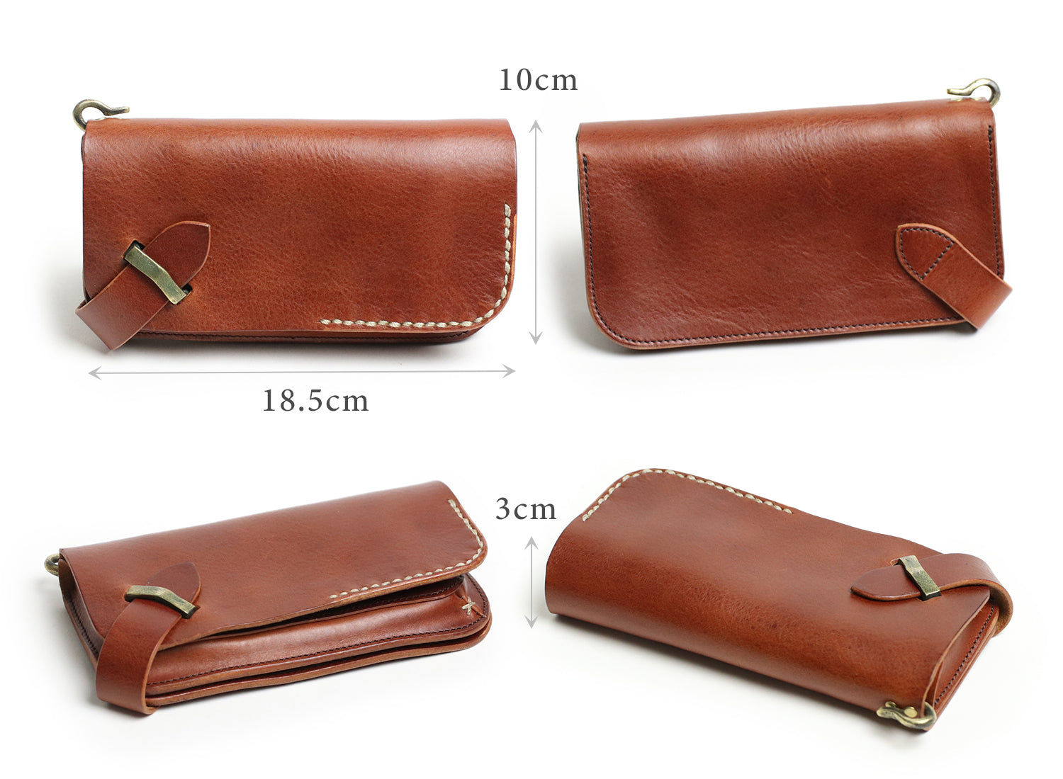 Haru / Ikenohata Ginkakuten Original brass swivel accent. Long wallet with large capacity coin case. 