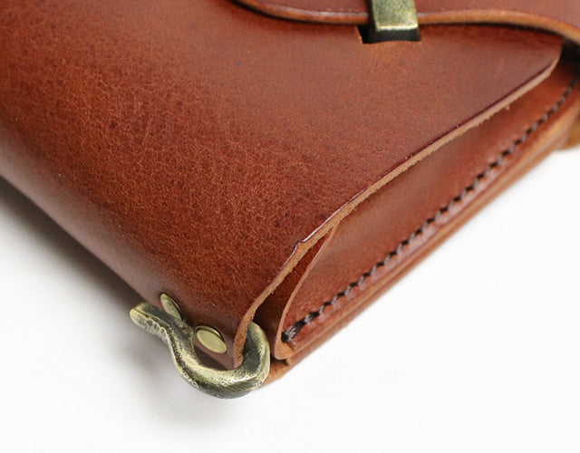 Haru / Ikenohata Ginkakuten Original brass swivel accent. Long wallet with large capacity coin case. 