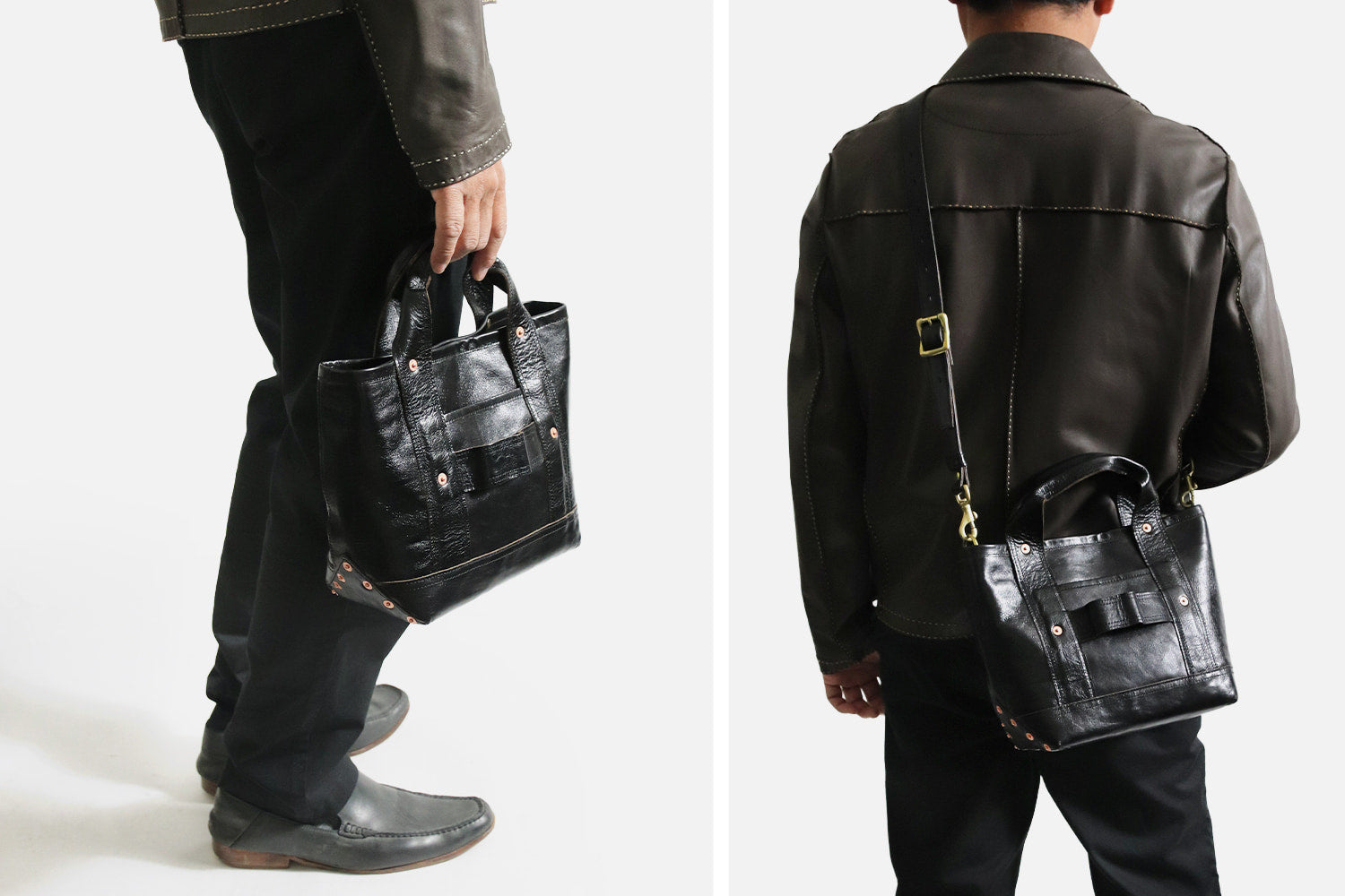 INCEPTION / HORSE HIDE COAL BAG (SMALL)