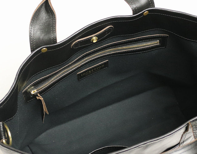 INCEPTION / HORSE HIDE COAL BAG (MEDIUM)