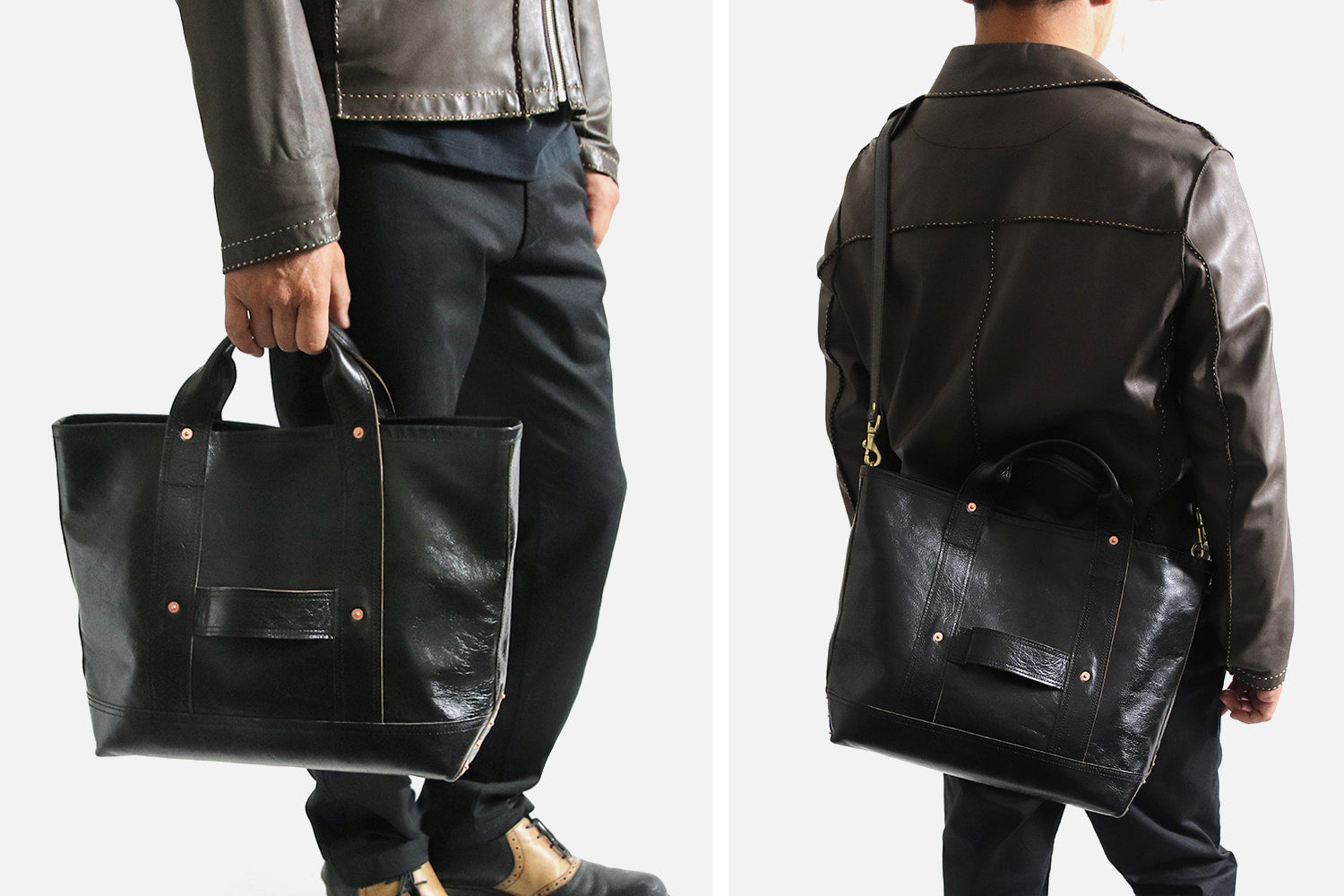 INCEPTION / HORSE HIDE SHOULDER STRAP