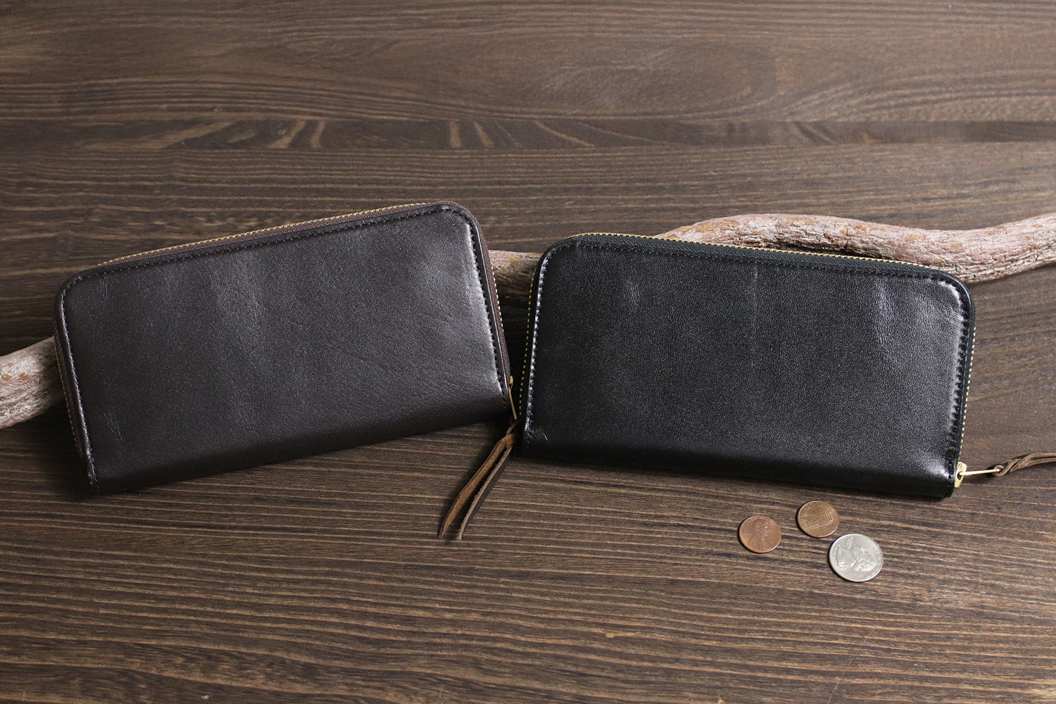 INCEPTION / HORSE HIDE ROUND LONG WALLET