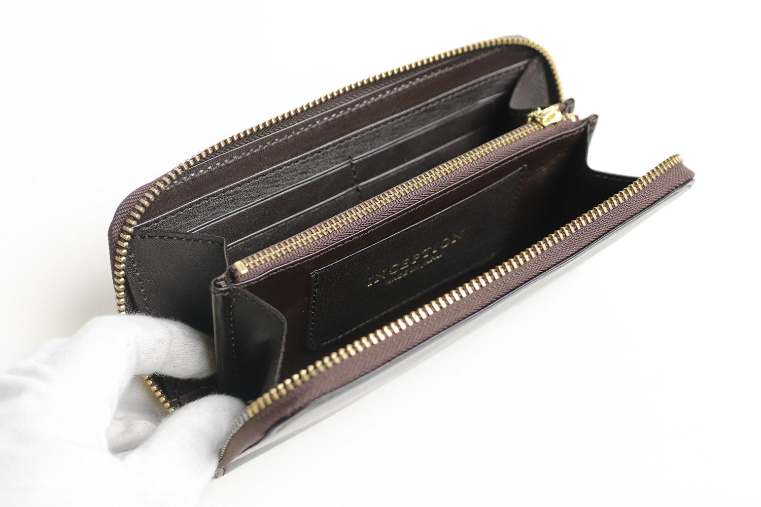 INCEPTION / HORSE HIDE ROUND LONG WALLET