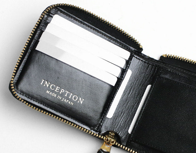 INCEPTION / HORSE HIDE ROUND SHORT WALLET