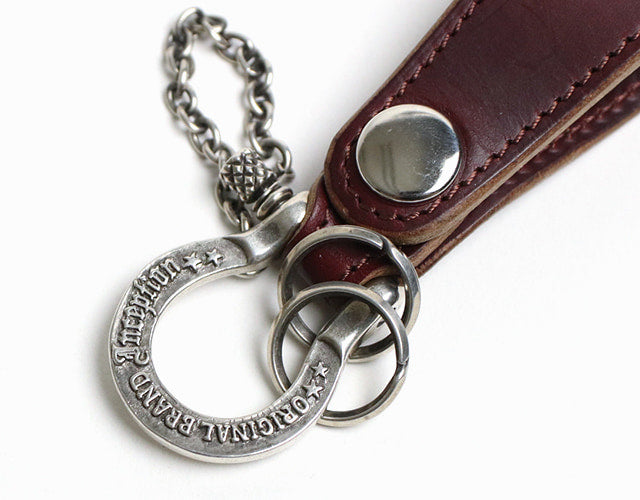 INCEPTION / Chromexcel LEATHER SHACKLE KEY HOLDER SILVER PLATING
