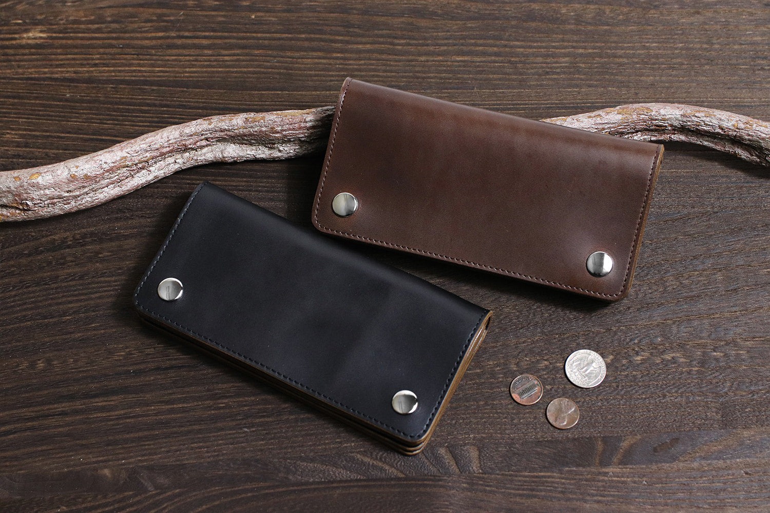 INCEPTION / HORSE BUTT LEATHER TRUCKER WALLET(LONG)