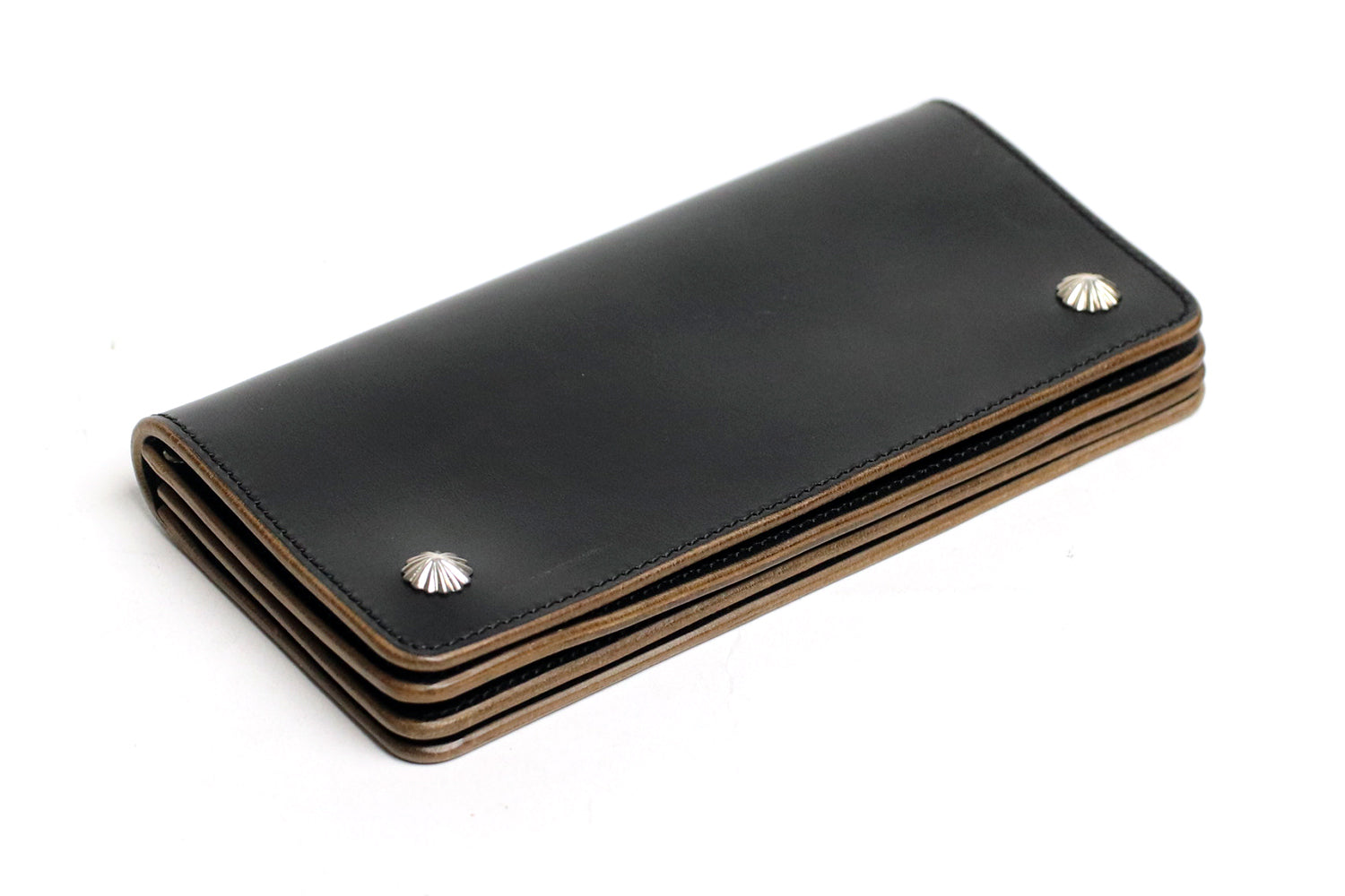 INCEPTION / HORSE BUTT LEATHER TRUCKER WALLET(LONG) CONCHO