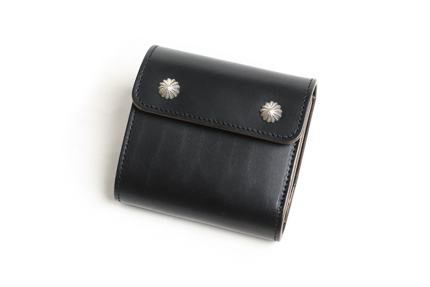 INCEPTION / HORSE BUTT LEATHER TRUCKER WALLET(SHORT) CONCHO