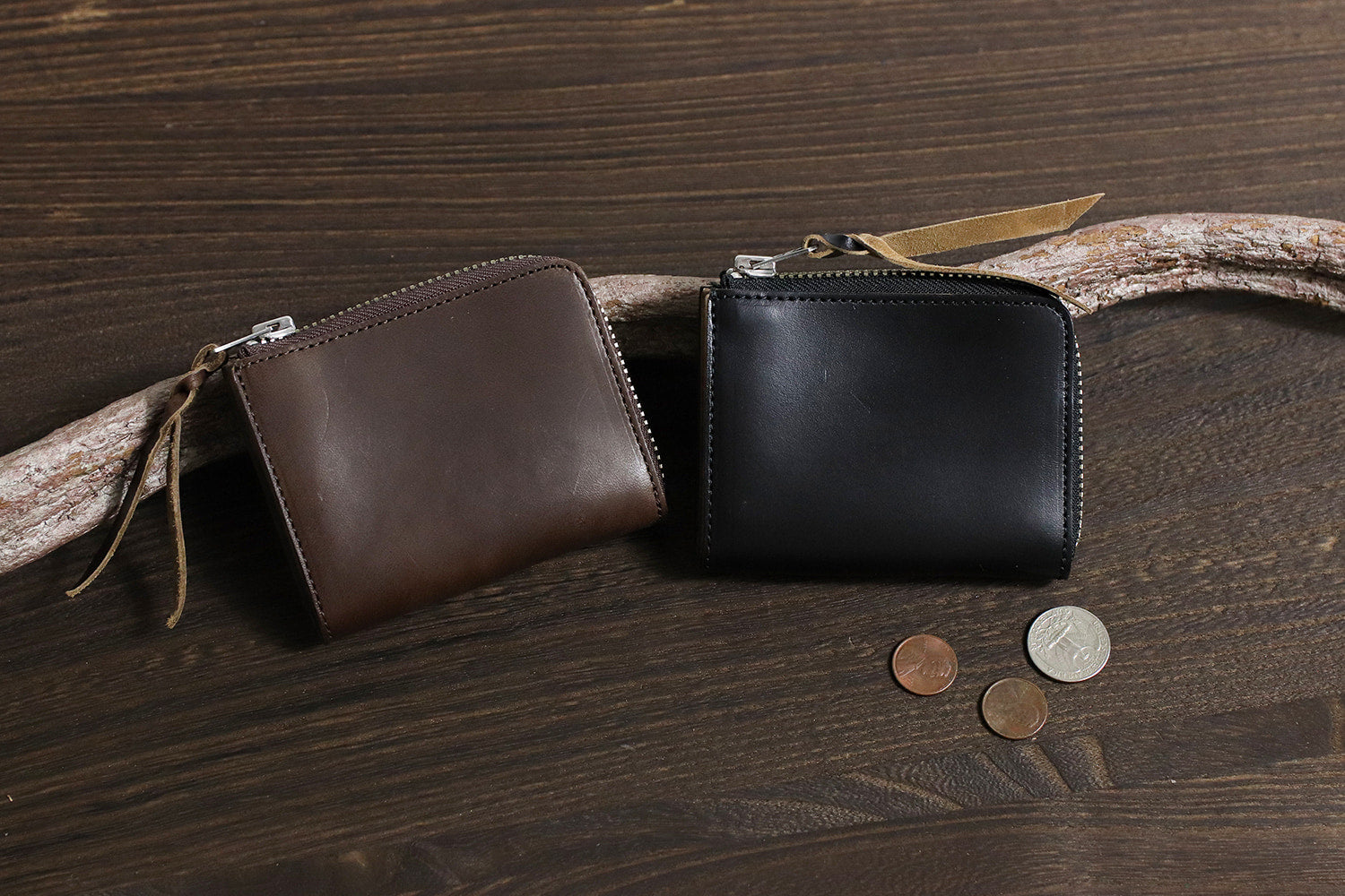 INCEPTION / HORSE BUTT LEATHER L.FASTENER SHORT WALLET