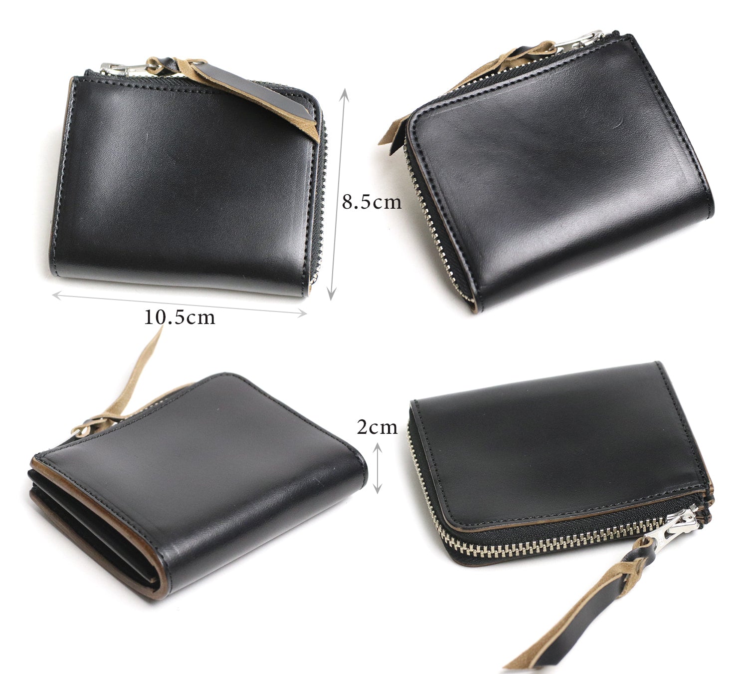 INCEPTION / HORSE BUTT LEATHER L.FASTENER SHORT WALLET