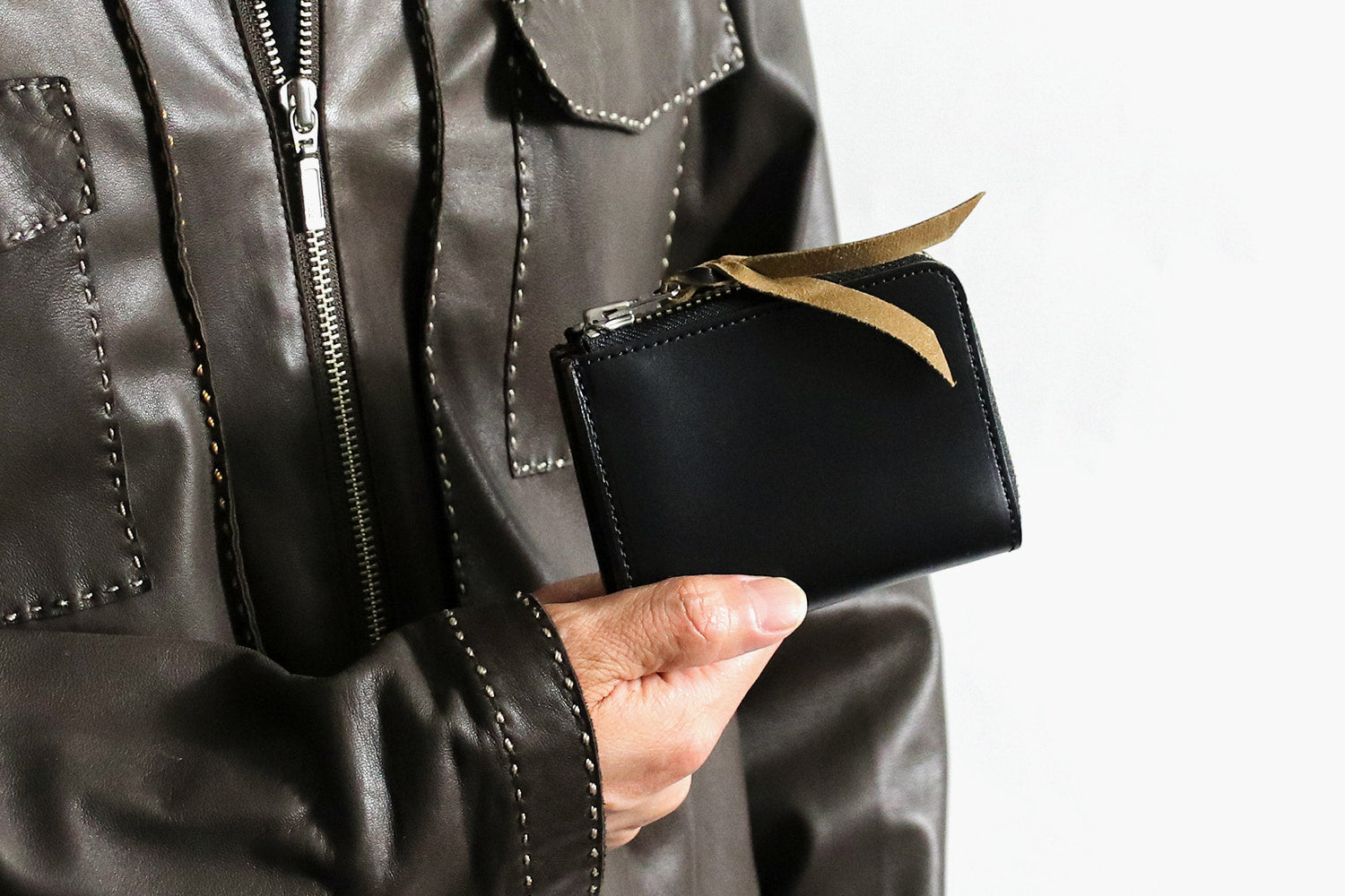 INCEPTION / HORSE BUTT LEATHER L.FASTENER SHORT WALLET