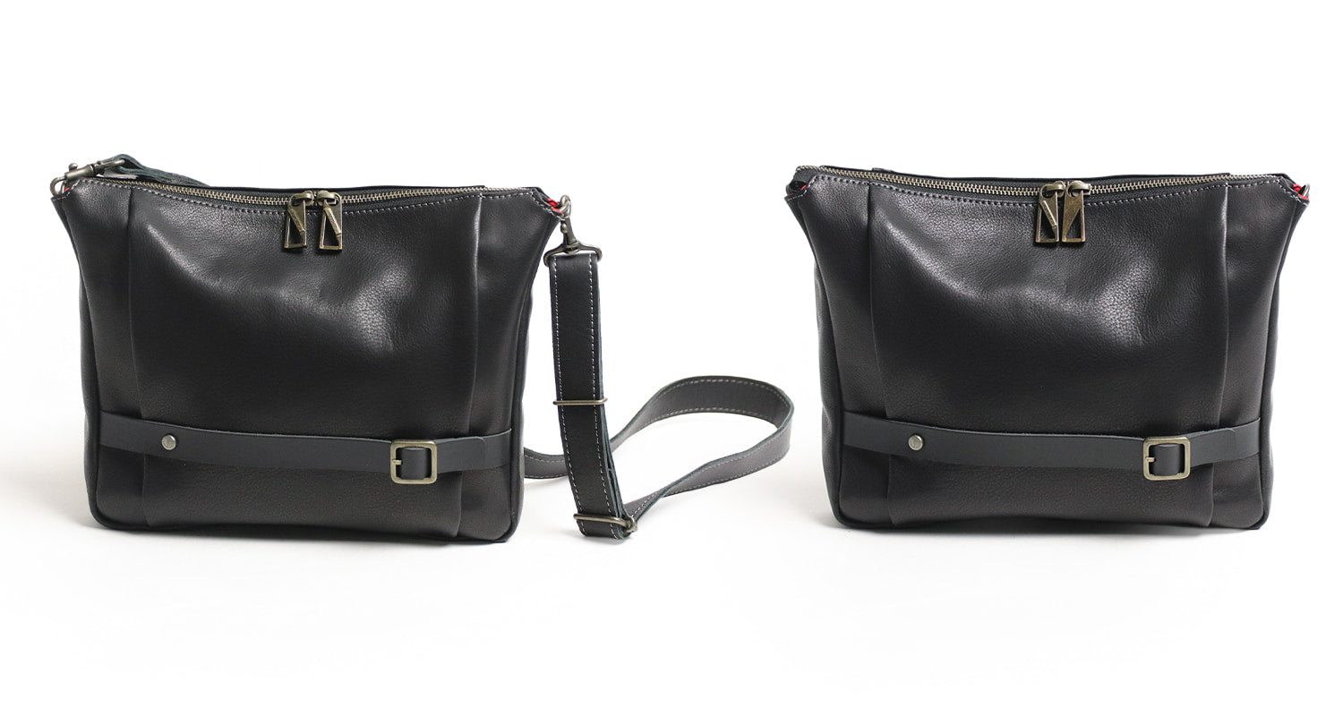 JYO ARVINISTA APRICA 日本製牛革 × ベルト使いの大胆なデザイン ソフトで上質なレザー 2way ショルダーバッグ