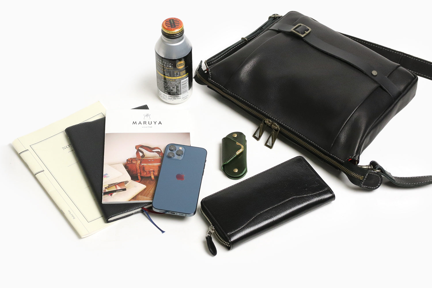 JYO ARVINISTA APRICA 日本製牛革 × ベルト使いの大胆なデザイン ソフトで上質なレザー 2way ショルダーバッグ