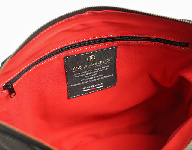 JYO ARVINISTA APRICA 日本製牛革 × ベルト使いの大胆なデザイン ソフトで上質なレザー 2way ショルダーバッグ