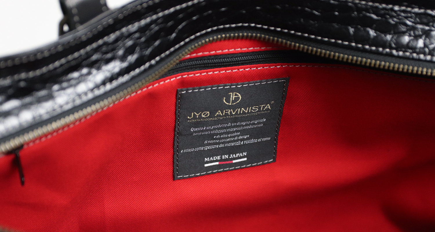 JYO ARVINISTA SYBILLA  イタリア製牛革 × ベルト使いの大胆なデザイン ソフトで上質なレザートート
