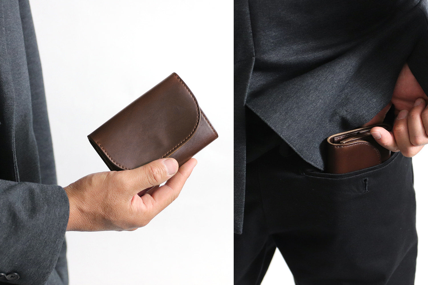 MR.OLIVE E.O.I HORWEEN CHROMEXCEL LEATHER / COMPACT WALLET