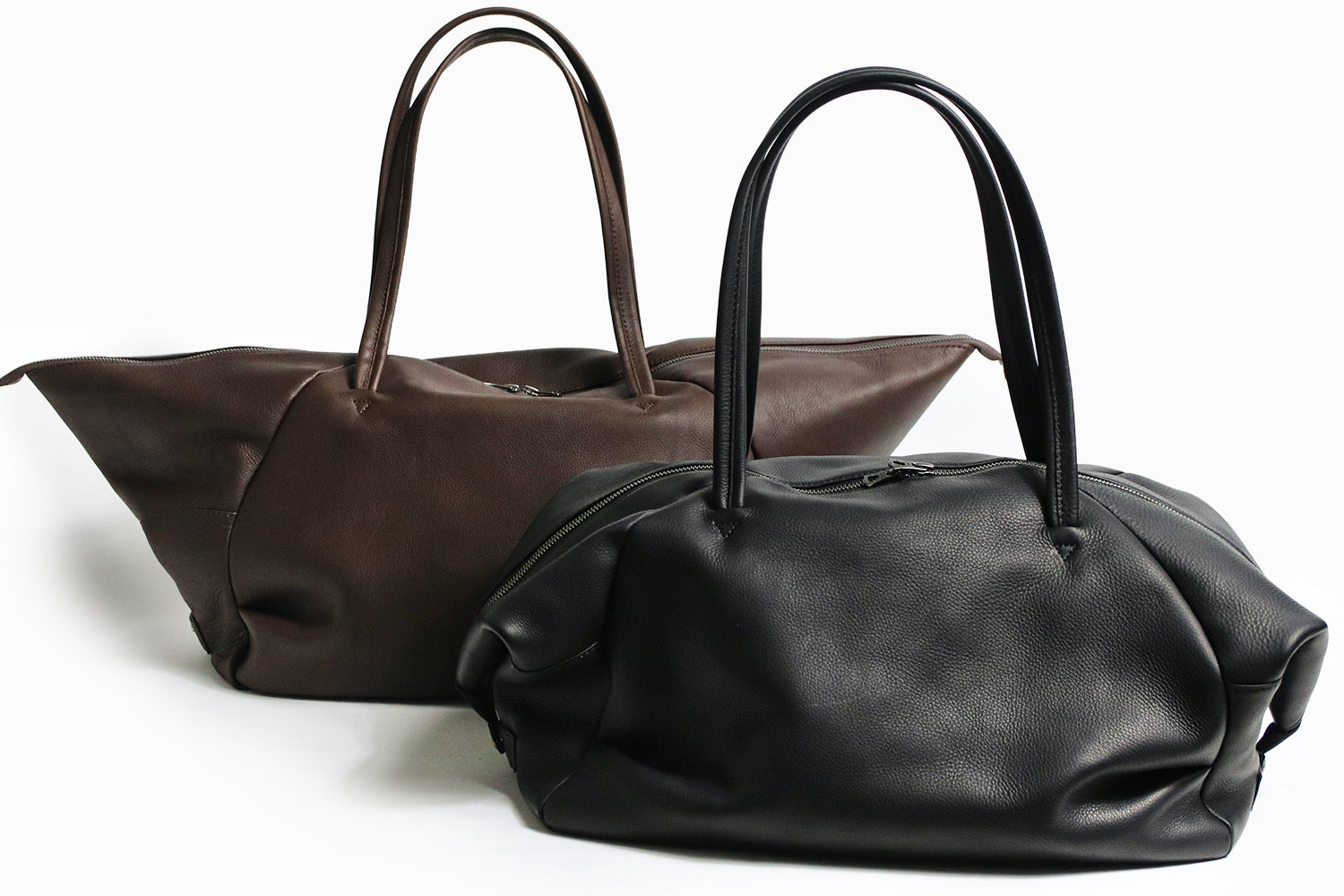 MR.OLIVE E.O.I IMPERMA-LEATHER / DRAPE BOSTON BAG