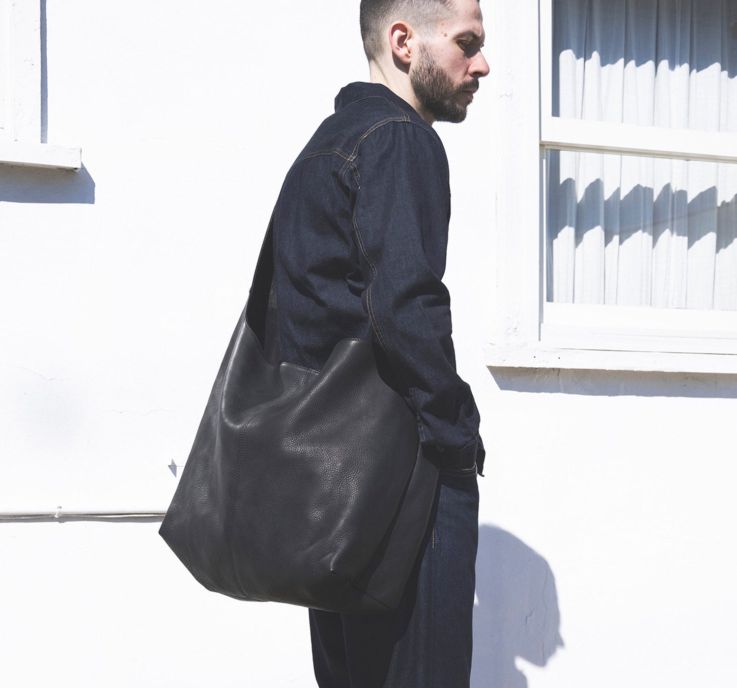 MR.OLIVE E.O.I IMPERMA-LEATHER / BIG SHOULDER BAG