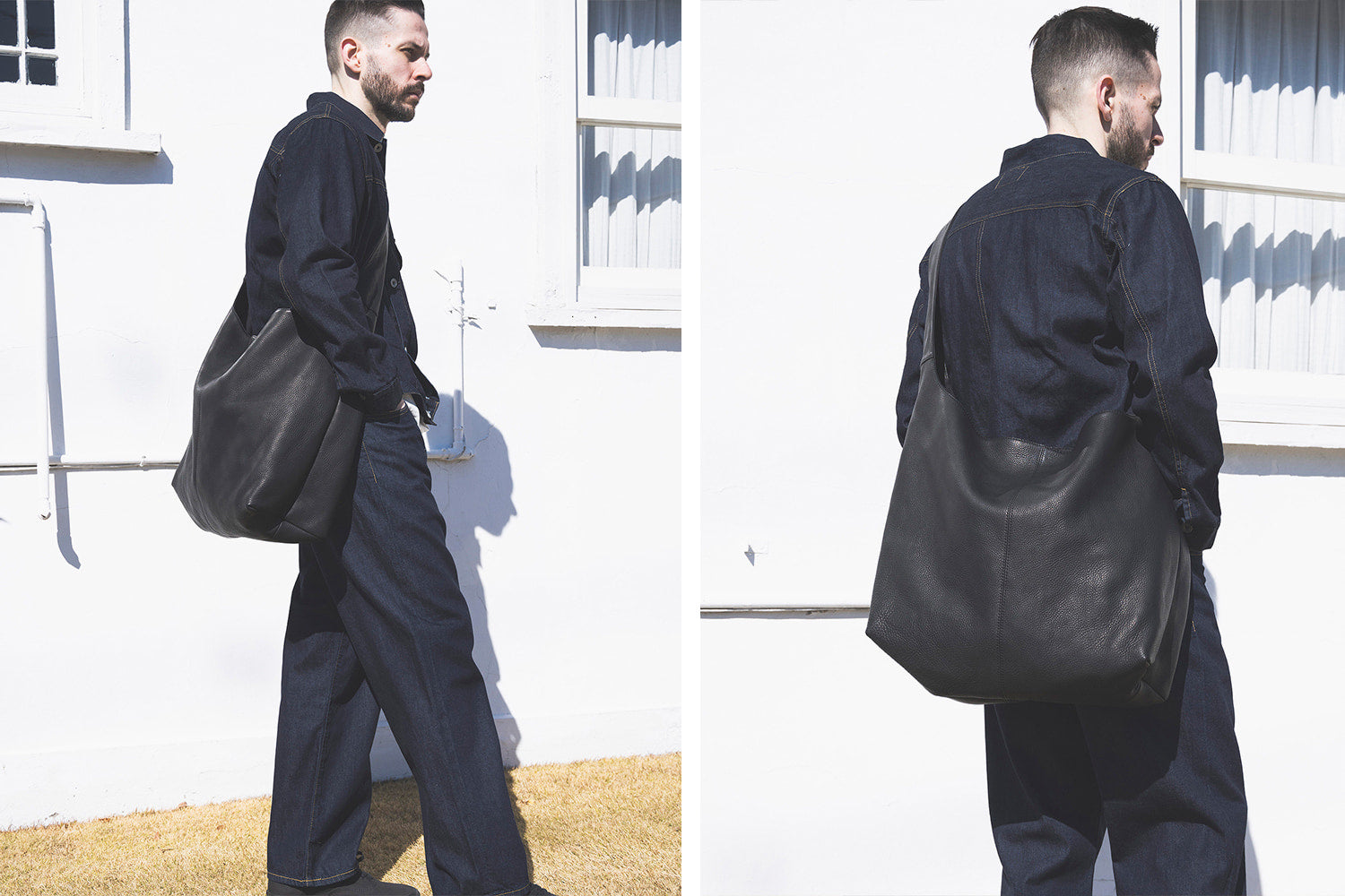 MR.OLIVE E.O.I IMPERMA-LEATHER / BIG SHOULDER BAG