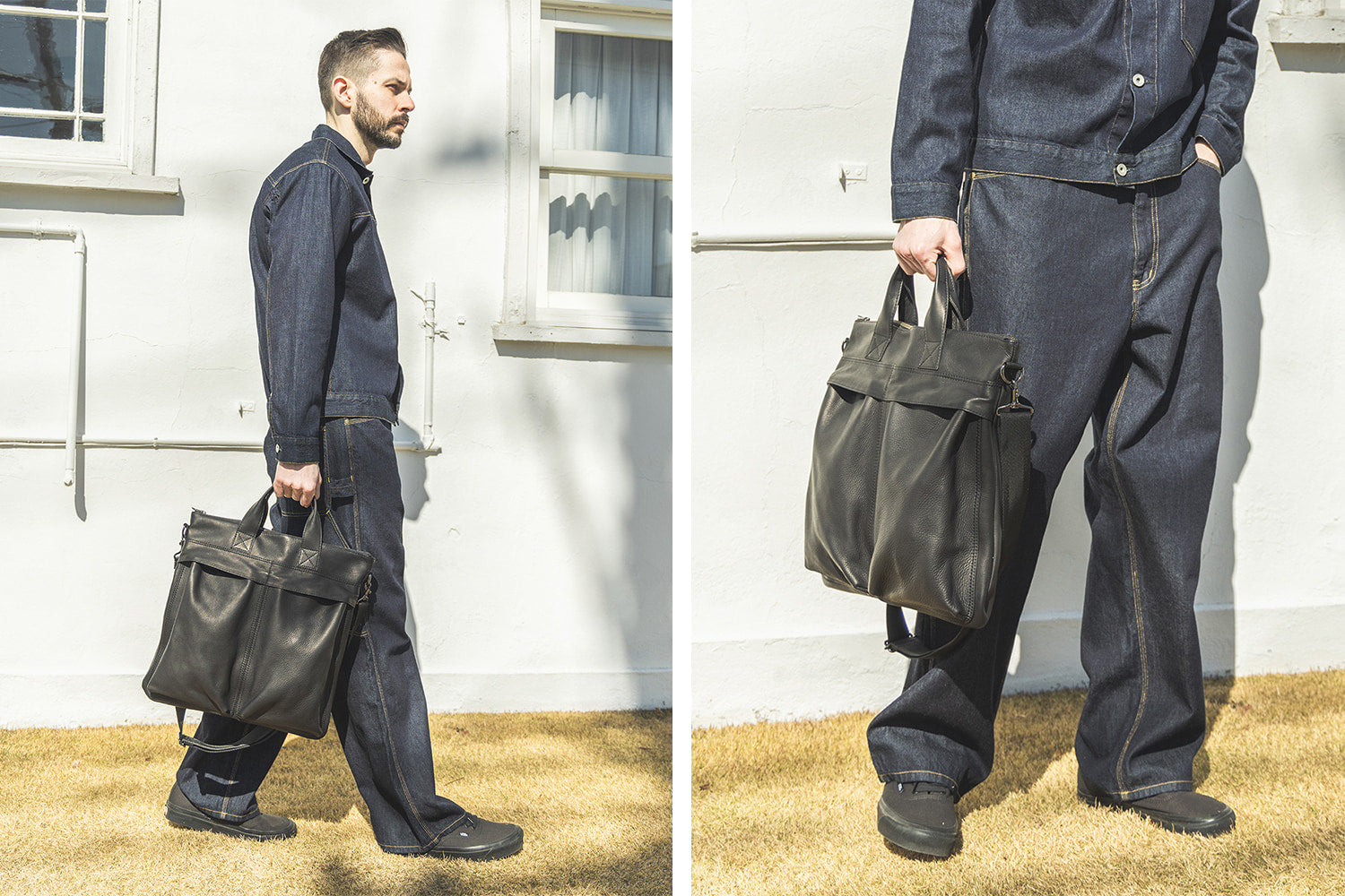 【極美品】Italian Emboss Leather Bag 定価71500円 Verona Leather Duffel Bag | Italian Vegetable Tanning – I Medici