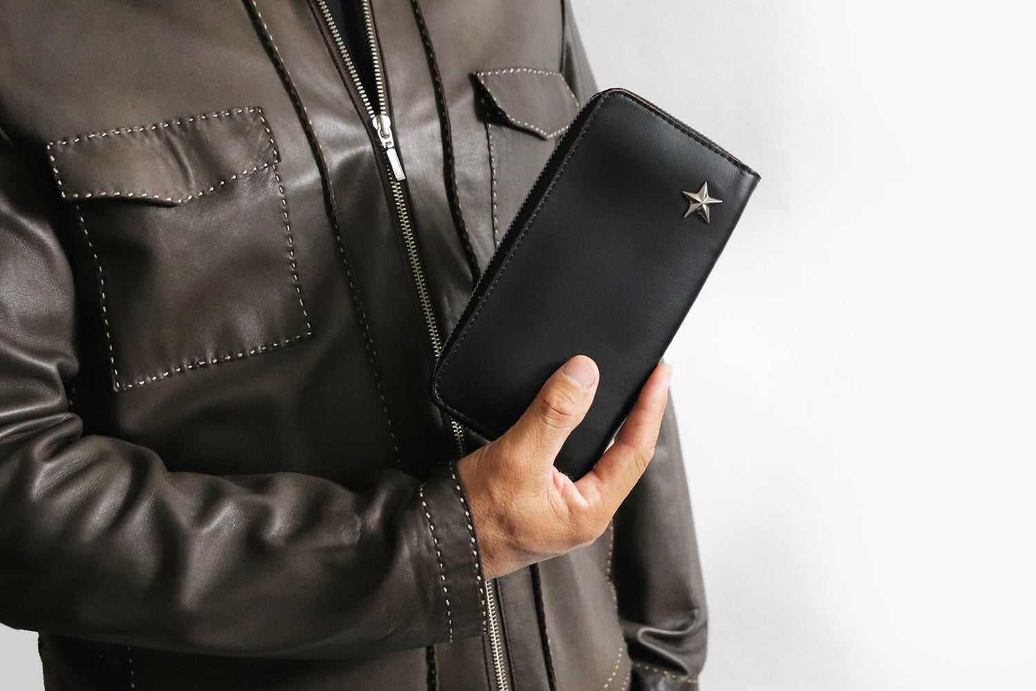 Schott / ONE STAR ZIP WALLET