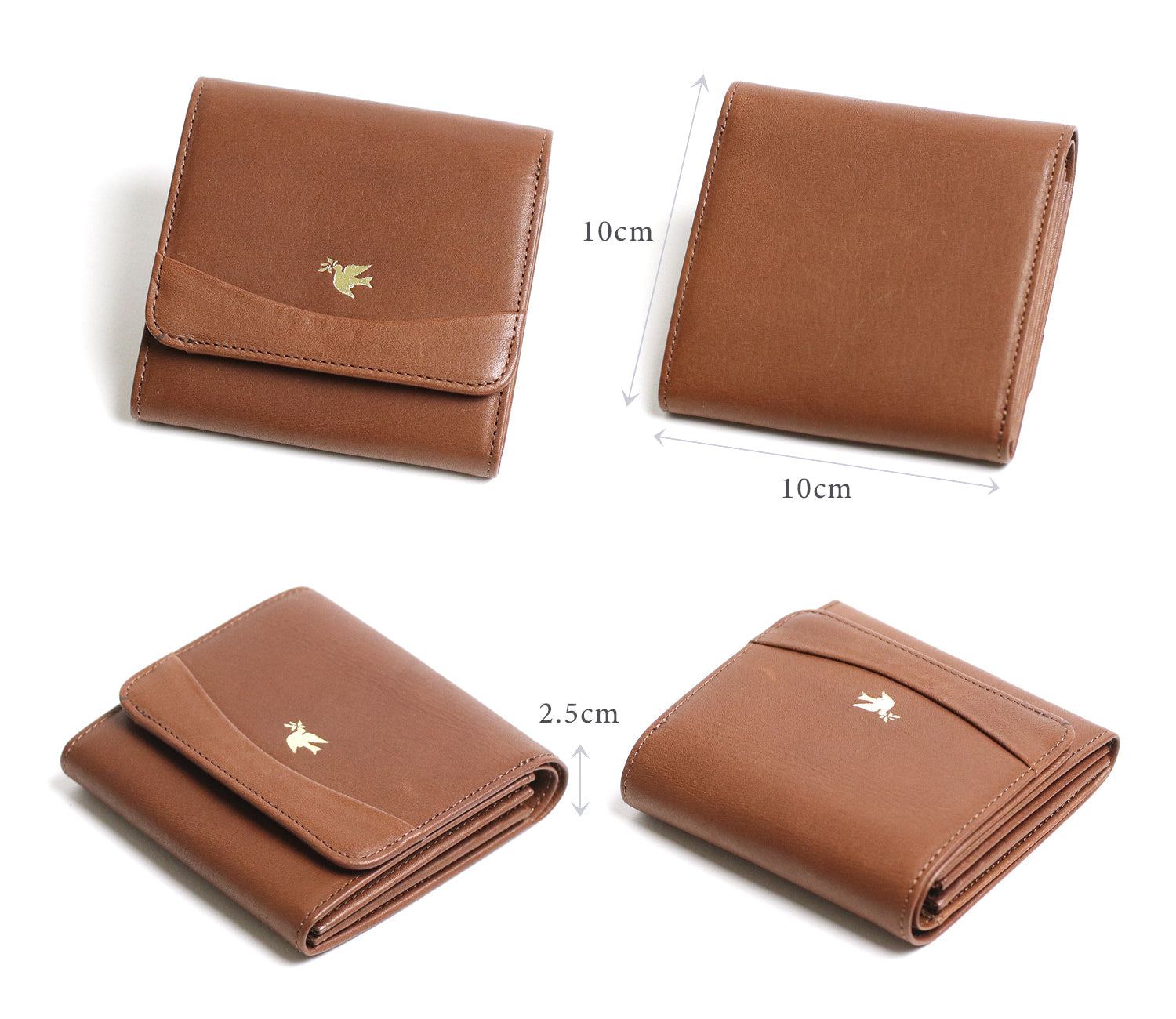 sot / Eleganza A compact wallet made of soft and elegant cowhide leather 