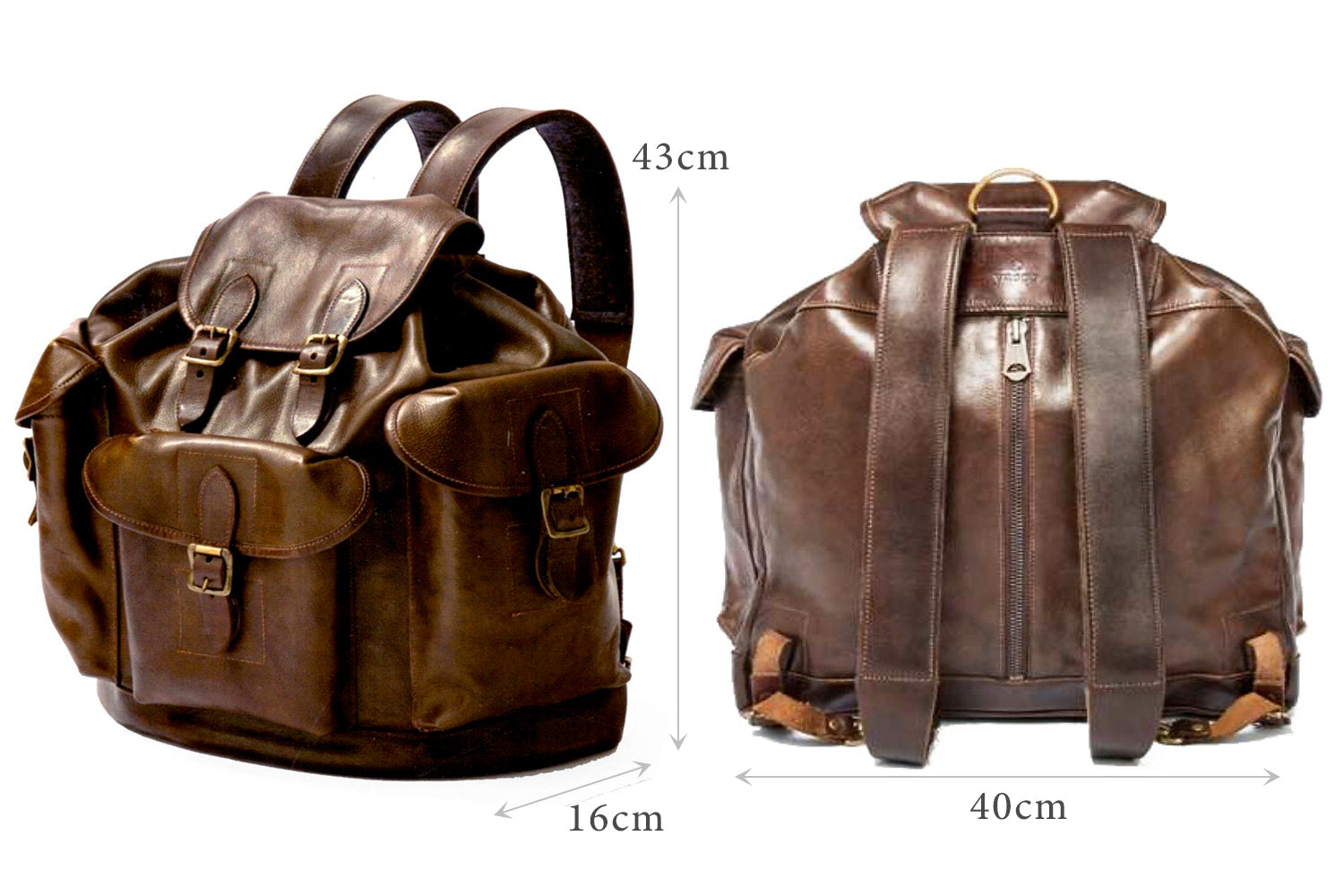 vasco /  LEATHER ARMY RUCKSACK