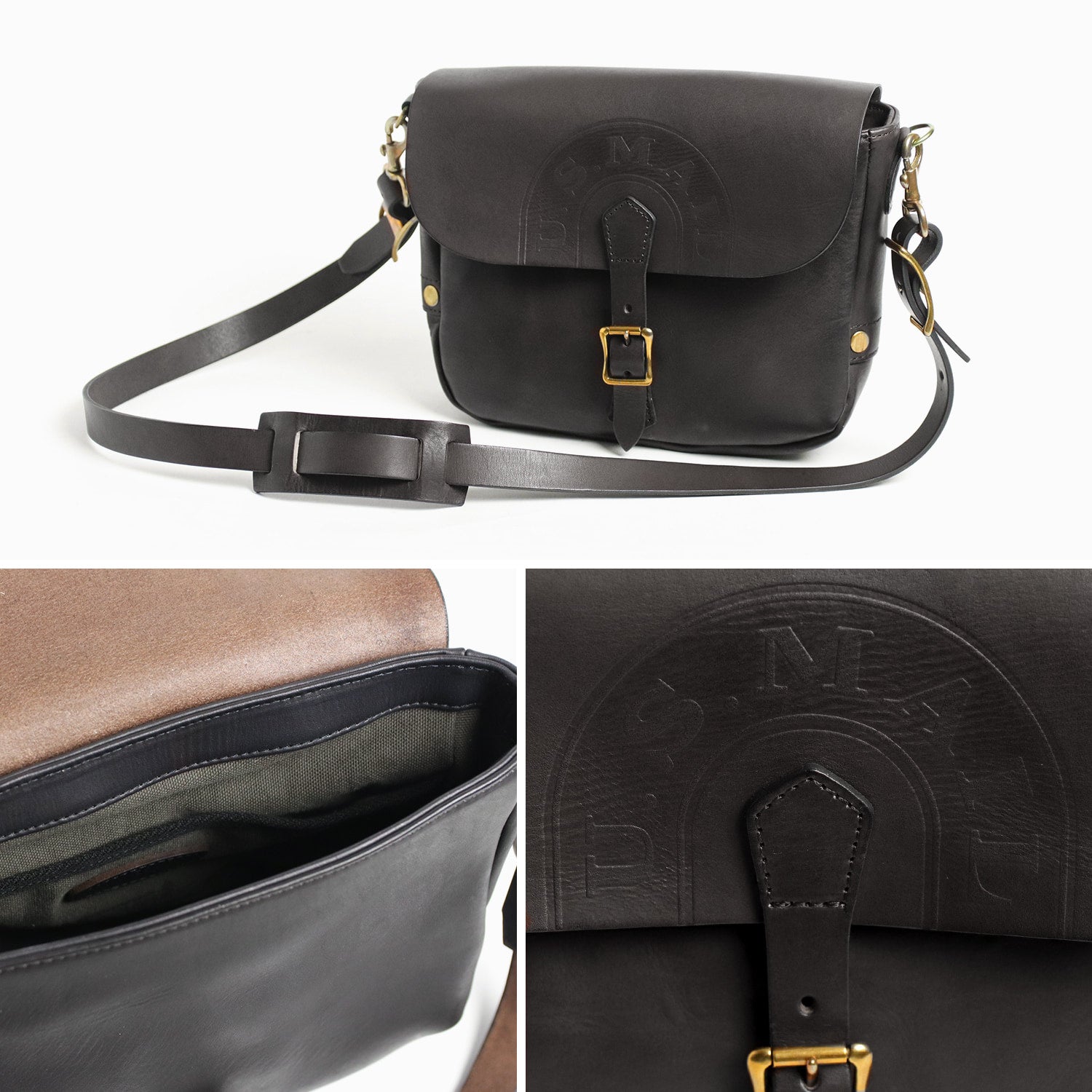 vasco / LEATHER POSTMAN SHOULDER BAG -SMALL（PLANE/U.S.MAIL）